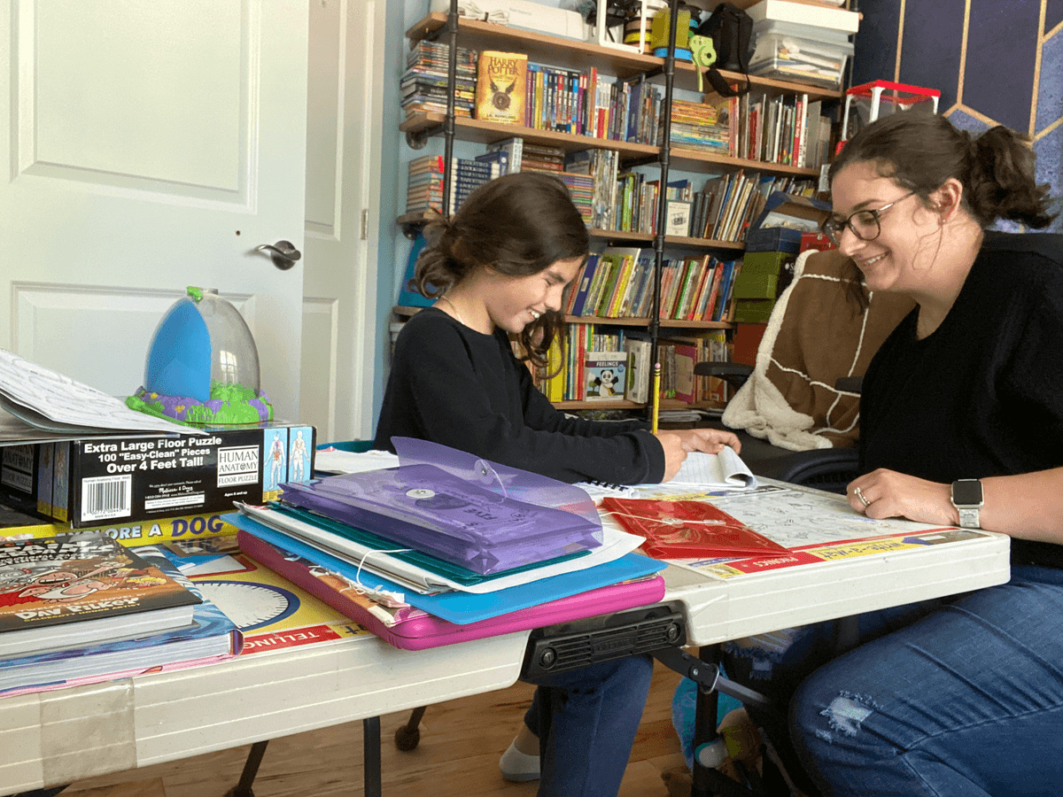 Jayme Diehl teaching a student at Smart Diehl Academy